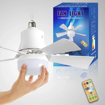 2-in-1 Dimmable Socket Fan