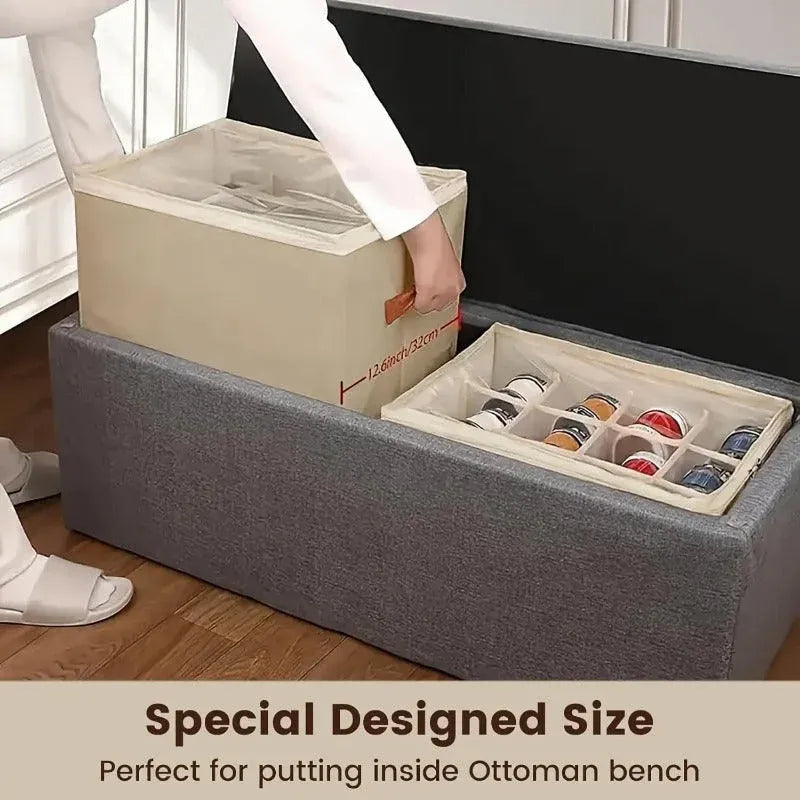 12-Grid Fabric Shoe Organizer