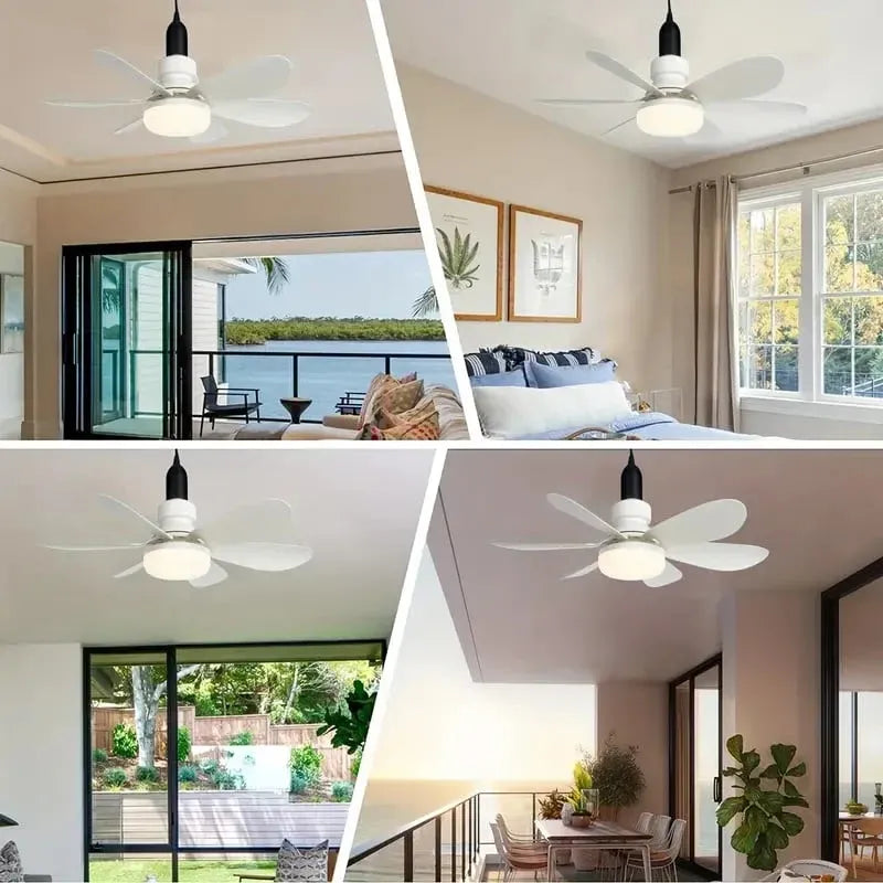 2-in-1 Dimmable Socket Fan