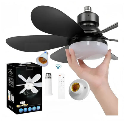 2-in-1 Dimmable Socket Fan